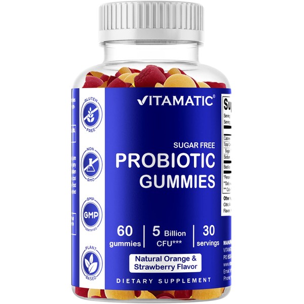Vitamatic Probiotic Sugar Free Gummies for Men and Women 5