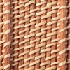 MUJI 37525702 Overlapping Rattan Rectangular Box, Half, Shallow, Width 10.2