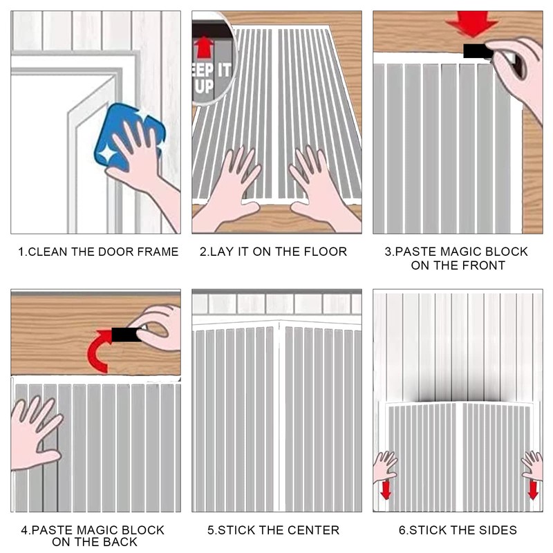 Magnetic Fly Screen Door Fly Nets for Doors Bug Mesh