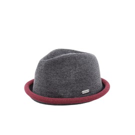 CHILLOUTS Women's Boston Hat, 21 grey/burgundy