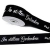 CaPiSo 5 m Mourning Ribbon 40 mm Width Black with