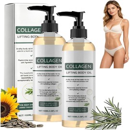 El Aceite Corporal Reafirmante Con ColáGeno Mejora Eficazmente La Flacidez De La Piel Y ActúA Como Aceite De Masaje Antiedad, Dejando La Piel De Las Piernas Y El Cuerpo MáS Suave. (2pcs)