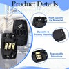 2 x 3 Terminal Electrical Junction Box Flex Connector, Black