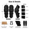 Motorcycle Knee & Elbow Guard Set for Riding – Adjustable