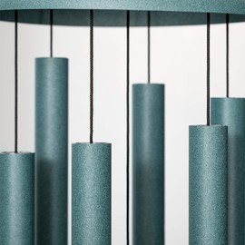 Corinthian Bells by Wind River - 36 inch Patina Green Wind Chime for Patio, Backyard, Garden, and Outdoor Decor (Aluminum Chime) Made in The USA