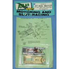 ATLAS SLOT CAR RACING CHASSIS REPLACEMENT PARTS AT406 6V BALL BEARINGS & BRACKET