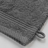 Douceur d'Intérieur 2 Face Cloths Charcoal Grey 15 x 21
