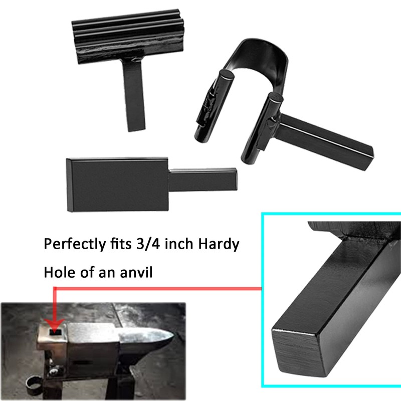 Bonbo Blacksmith Anvil Forge Hardy Tool Set 1 Inch Include