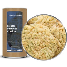 1 x 200 g Rice Cracker Risotto Seaweed with Algae Leaves Seaweed Snack Vegetarian Vegan Lactose Free Gluten Free