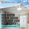 addlon Ceiling Fans with Lights, 52 inch Flush Mount Ceiling
