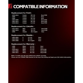 Torchbeam 512271 Rear Wheel Hub Bearing Assembly for 2006-2012 Ford Fusion, 2003-2008 Mazda 6, 2007-2012 Lincoln MKZ, 2006-2011 Mercury Milan, 2006 Lincoln Zephyr Wheel Bearing 5 Lugs W/ABS