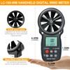 LYCEBELL Digital Wind Gauge, LC-100-WM Digital Anemometer Handheld Wind Meter