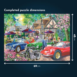 The House of Puzzles Appletree Lane Jigsaw - Big 500 Piece Jigsaws For Adults, Extra Large Pieces, Artist Illustrated, Scenic Landscape, Deluxe Puzzle Gifts