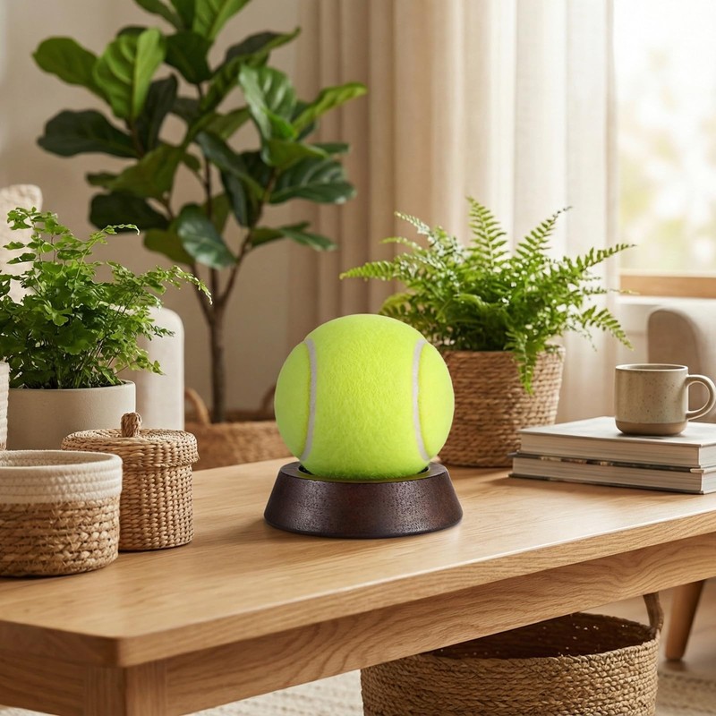 Pack of 3 Wooden Sphere Holder Display Stand for Crystal