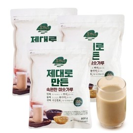 Donggangmaru Yeongwol Agricultural Cooperative Donggangmaru Properly Made and Convenient Misut Flour 800gx3 bags / 영월농협 동강마루 제대로만든속편한 미숫가루 800gx3봉