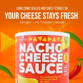 Eli&Val Nacho Cheese Sauce 6lb 10oz – Bulk Queso Dip for Parties, Chips & More