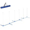 PawHut Adjustable Dog Agility Training Obstacle Course Set with Weaves