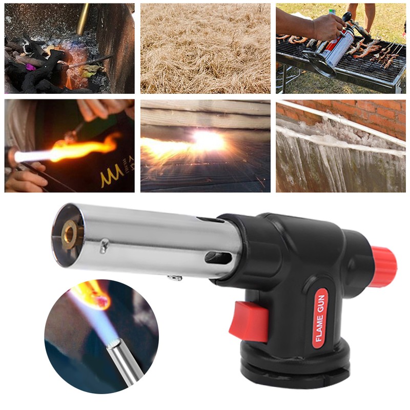 Gas Blow Torch Adjustable Electronic Ignition Welding Gun for Outdoors