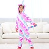 Piefry Soft Unicorn Sleepsuit Romper Unicorn Sleepsuit for Girls, Pink/Purple