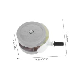 minkissy 4pcs Stroller Replacement Wheels Light Grey Caster Accessories for Easy Plugin Swivel for Busy Parents Navigating Tight Spaces