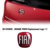 AMS 32015 Fiat 3D Sticker Logo Front + Rear for