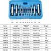 10 Pcs Screw Tap Extractor Set, High Speed Steel Extractor