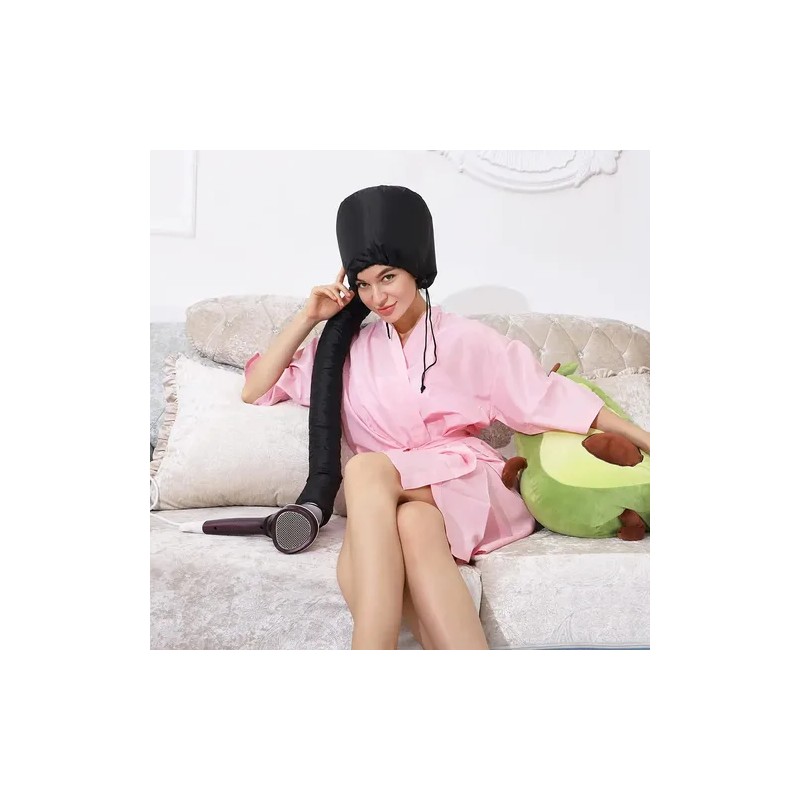 Calentadores Negros Para Cabello Con Gorra Térmica