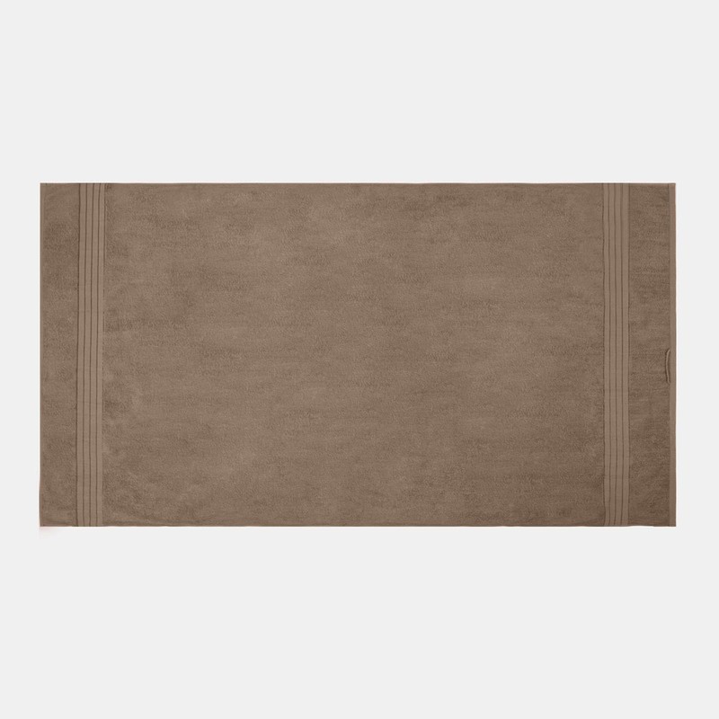 Brentfords Light Brown Bath Sheets, 100% Cotton Towels Super Soft