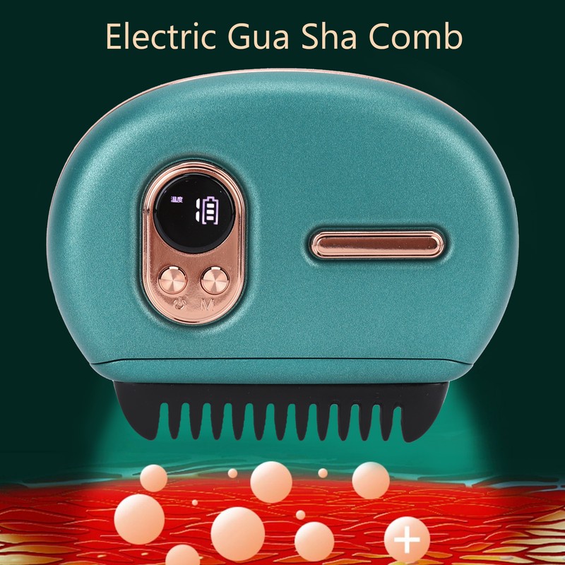 Electric Gua Sha Comb 9 Vibration Gears Heating Stone Needle