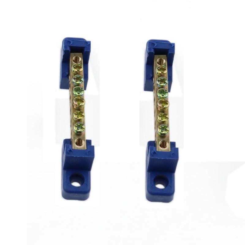Meuey Lyot 6-Terminal Bus Pole Terminal Brass Wire Screw Terminal