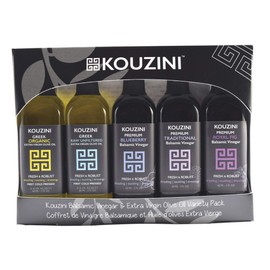 Kouzini Variety Gift Pack - Greek Extra Virgin Olive oil and Balsamic Vinegar