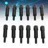 12PCS Mini Valve Cover Hex Bolt Stud Nut Set Black