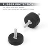 LNSYSNS Neodymium Magnets Rubberised 22 mm, Pack of 4 Rubber