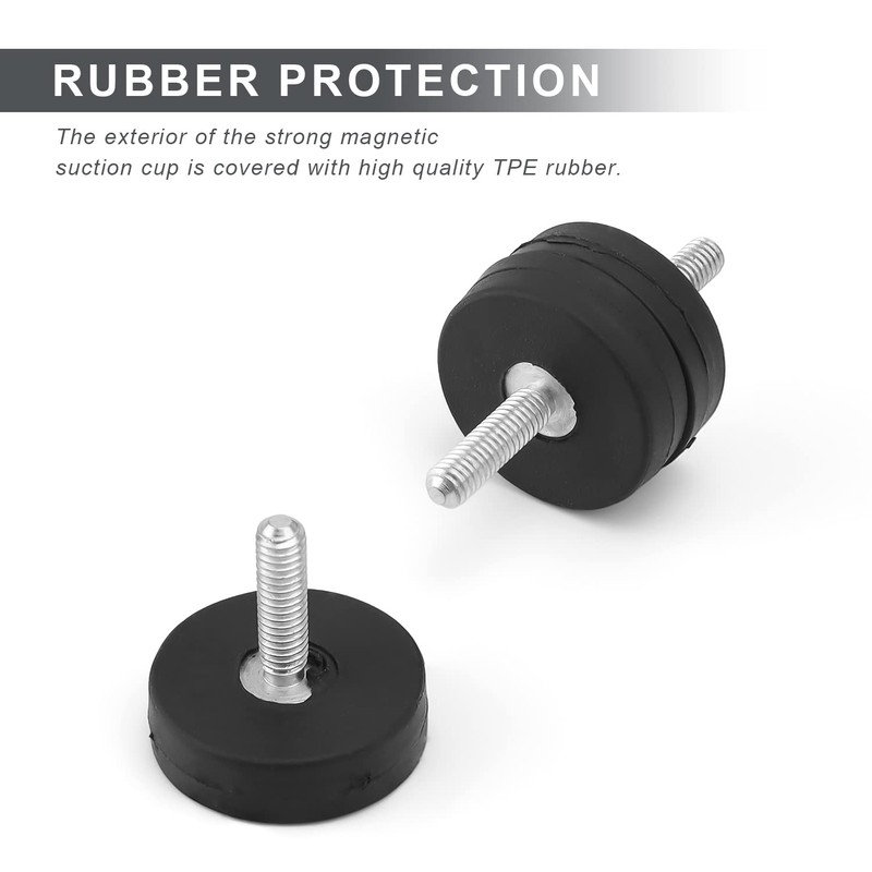 LNSYSNS Neodymium Magnets Rubberised 22 mm, Pack of 4 Rubber