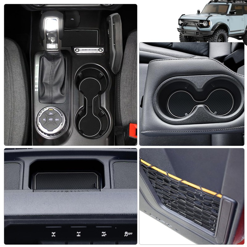 Auovo Anti Dust Cup Holder Insert Liners Compatible with Ford