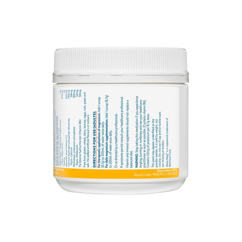 Ethical Nutrients Mega Magnesium Powder Citrus 200g