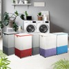 [105L] Large Capacity Laundry Basket, Laundry Hamper with Wheels and