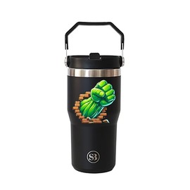 StellaBella Superhero Green Tumbler/Drinking Cup 20oz