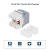 Tecmojo 180° Angled RJ45 Cat6 Keystone Jacks in Gray 25