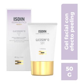 Glicoisdin 10 Gel Facial Antiedad 50 ml Exfoliación Suave Piel Grasa Día y Noche