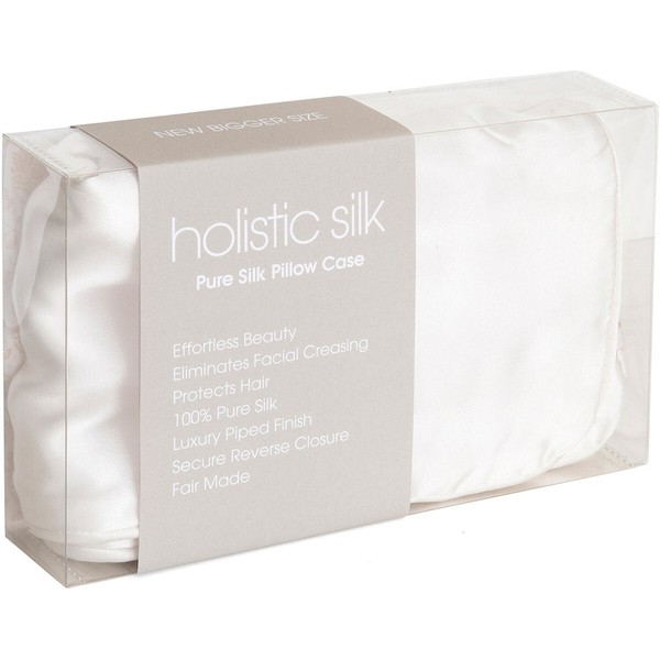 Holistic Silk Pure Silk Pillowcase, Color White | Size 1 piece