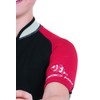 SEAC Youth Ciao Kid Shorty Wetsuit with Front Zipper, Black/Red,