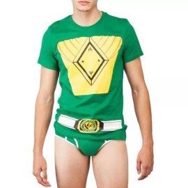 Underoos Mens Mighty Morphin Power Rangers Shirt/Brief Set NIB 2XL
