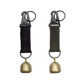 Leadigol 2PCS Dog Bells for Training, Metal Dog Doorbell, Bell for Dogs to Ring to Go Outside, Portable Warning Bells, Bear Bells Survival Tool, Loud Camping Bells with Nylon Strap