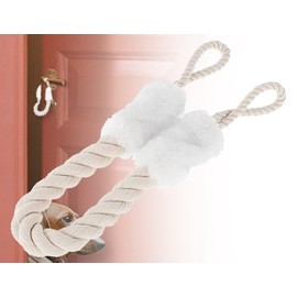 ZoeTekway Cotton Door Stop Latch White Door Cord Clamp Protection for Doors Pet and Children Finger Protection