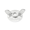 Xadnitu 50 Pieces 1/4''-20 Washered Wing Nut, Zinc Plated Hurricane