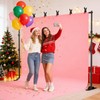 Backdrop Banner Stand 10x8ft，Adjustable Heavy Duty Photo Backdrop Stand，Step and