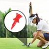 SLEEKEE 100 Golf Pins, 32mm Plastic Golf Tee Red Golf