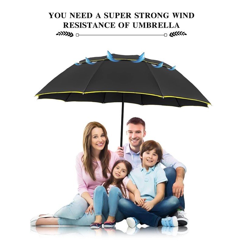 Kalolary UPF 50+ UV Protection Compact Golf Umbrella,62 Inch Extra