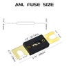 WMYCONGCONG 0/2/4 Gauge ANL Fuse Block Holder with 60 Amp